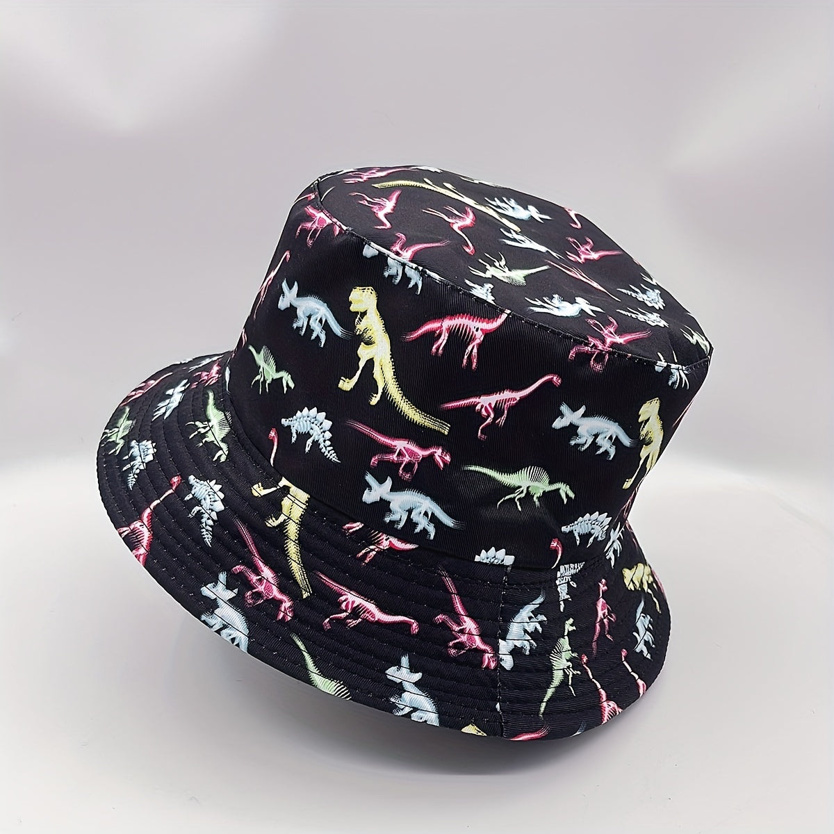 Dinosaur Print Reversible Cotton Bucket Hat