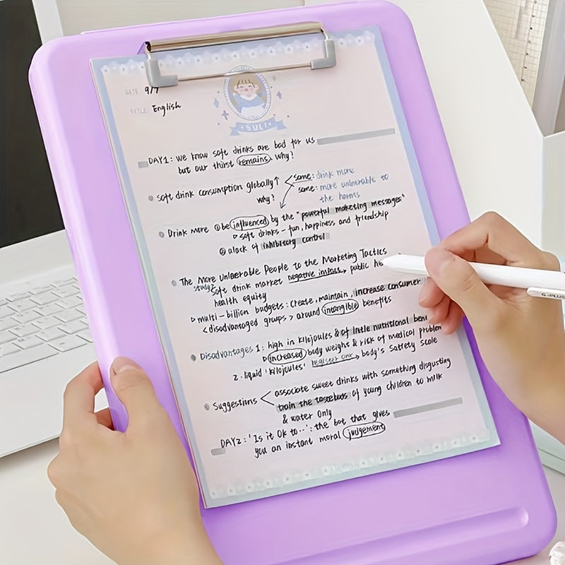 A4 Foldable Overlaid Clipboard: Portable Office and School Solution