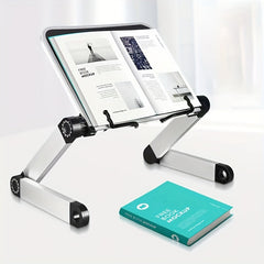 Folding Bookshelf Stand Adjustable Study Table