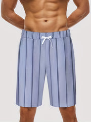Men's Striped Cycling Shorts for Fitness Gym Outdoor Adventures