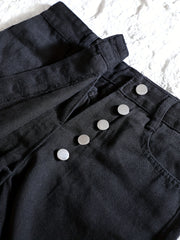 Toddler Girls Preppy Style Raw Trim Denim Skirt Pants