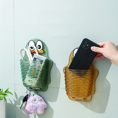 Wall Hanging Storage Basket Living Room Bathroom Kitchen Storage Rack