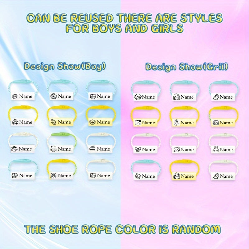 Custom Name Shoe Rings & Stickers, Waterproof & Tear-resistant
