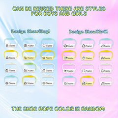 Custom Name Shoe Rings & Stickers, Waterproof & Tear-resistant