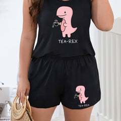 Dinosaur Pajama Set Tank Top & Shorts
