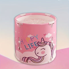 Foldable Bath Barrel for Baby and Adult, Home Use, Newborn to 3 Years Old
