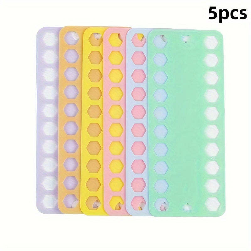 5pcs Plastic Spools Thread Winder Board Cards for Cross Stitch Storage