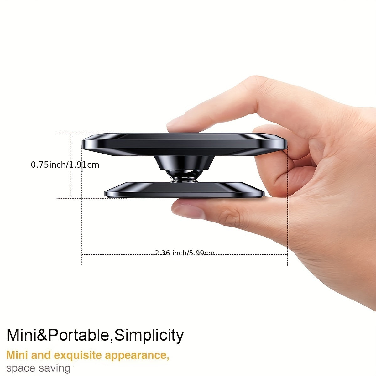 8 Magnets Car Magnetic Phone Holder with 2 Metal Plates