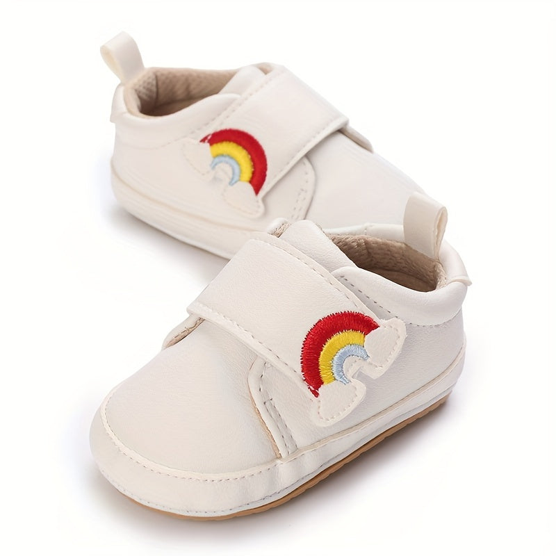 Rainbow Comfortable Sneakers For Baby Boys Lightweight Non Slip Shoes