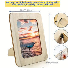 Wooden Vertical Postcard Frame DIY Set