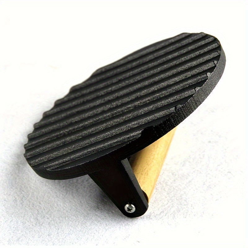 Outdoor Cast Iron Grill Press with Wooden Handle for Bacon Burger Steak
