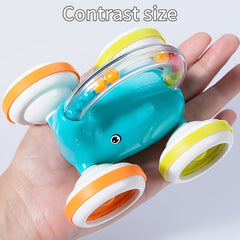 Inertial Elephant Car with Rattles Grip Toy