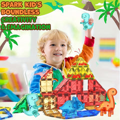 Animal Dinosaur Magnetic Building Blocks Toy Set for Kids