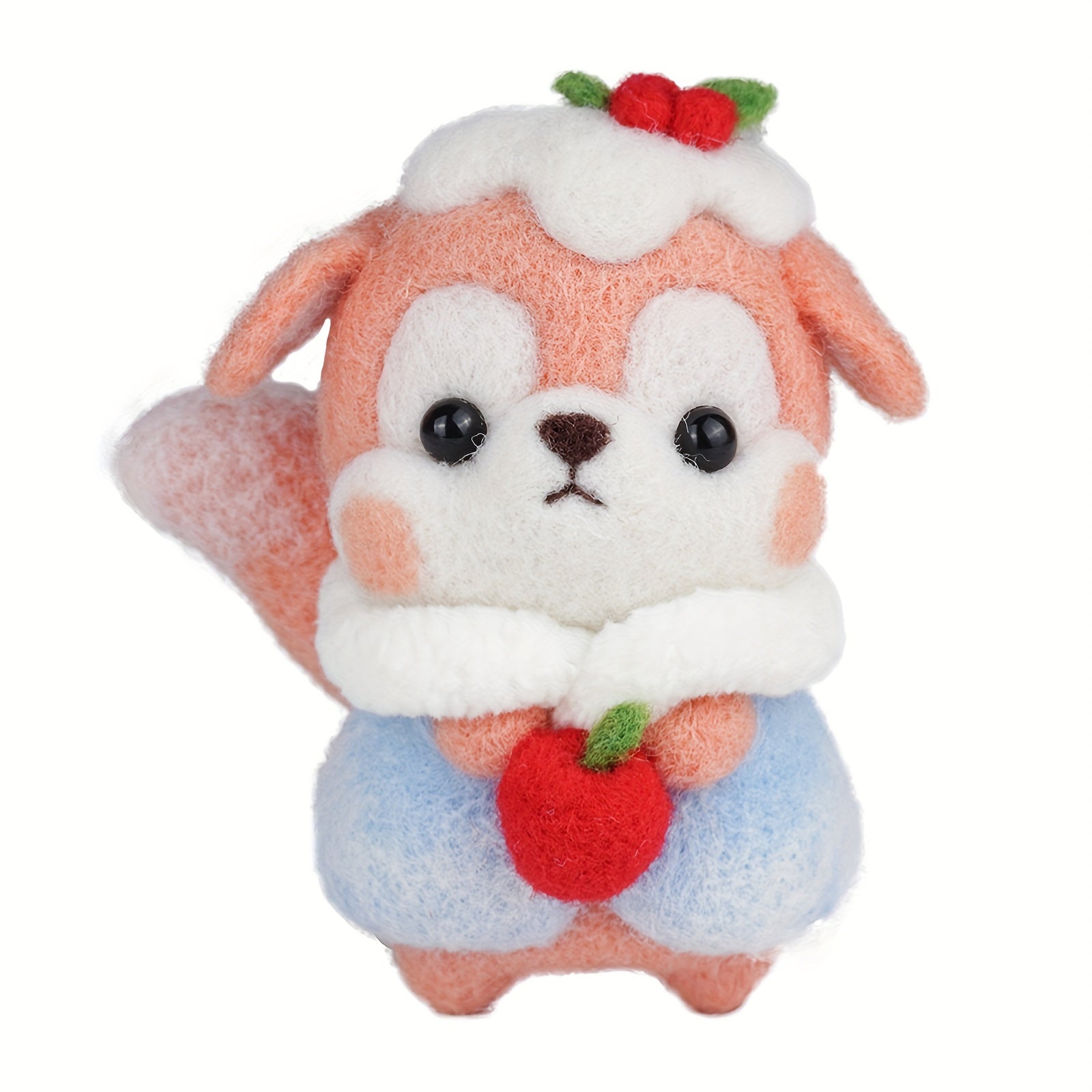 Wool Needle Felting Kit - Little Fox Doll DIY Art Craft Material Package