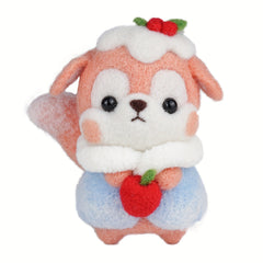 Wool Needle Felting Kit - Little Fox Doll DIY Art Craft Material Package