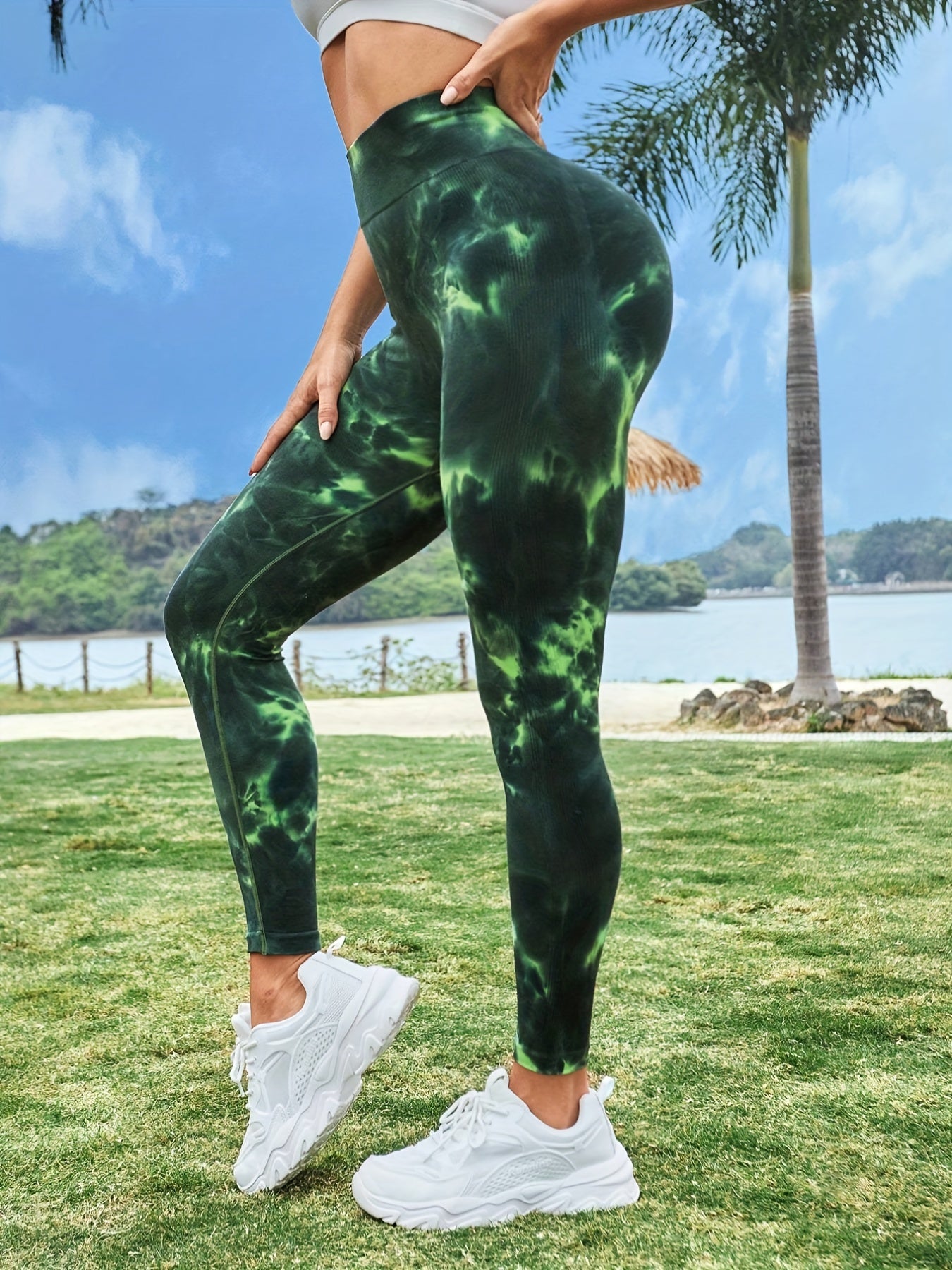 Skinny High Stretch Tie Dye Leggings for Women