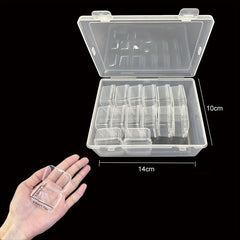 Small Plastic Bead Organizer Storage Boxes with Hinged Lid
