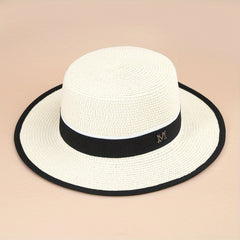 Classic Sunshade Straw Hat Outdoor Beach Seaside Hat Men Women