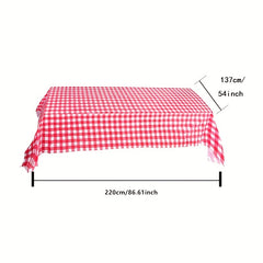 Red Gingham Tablecloth Wedding Tea Party Birthday Picnic BBQ Christmas Plaid