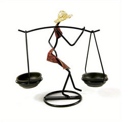 Rustic Character Candlestick for Romantic Dining Table Decoration