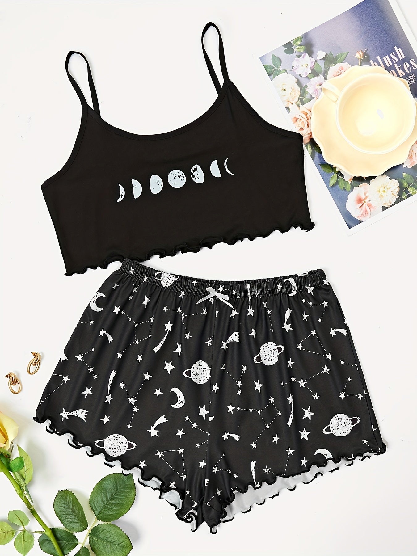 Women's Sleepwear Pajama Set with Cute Designs