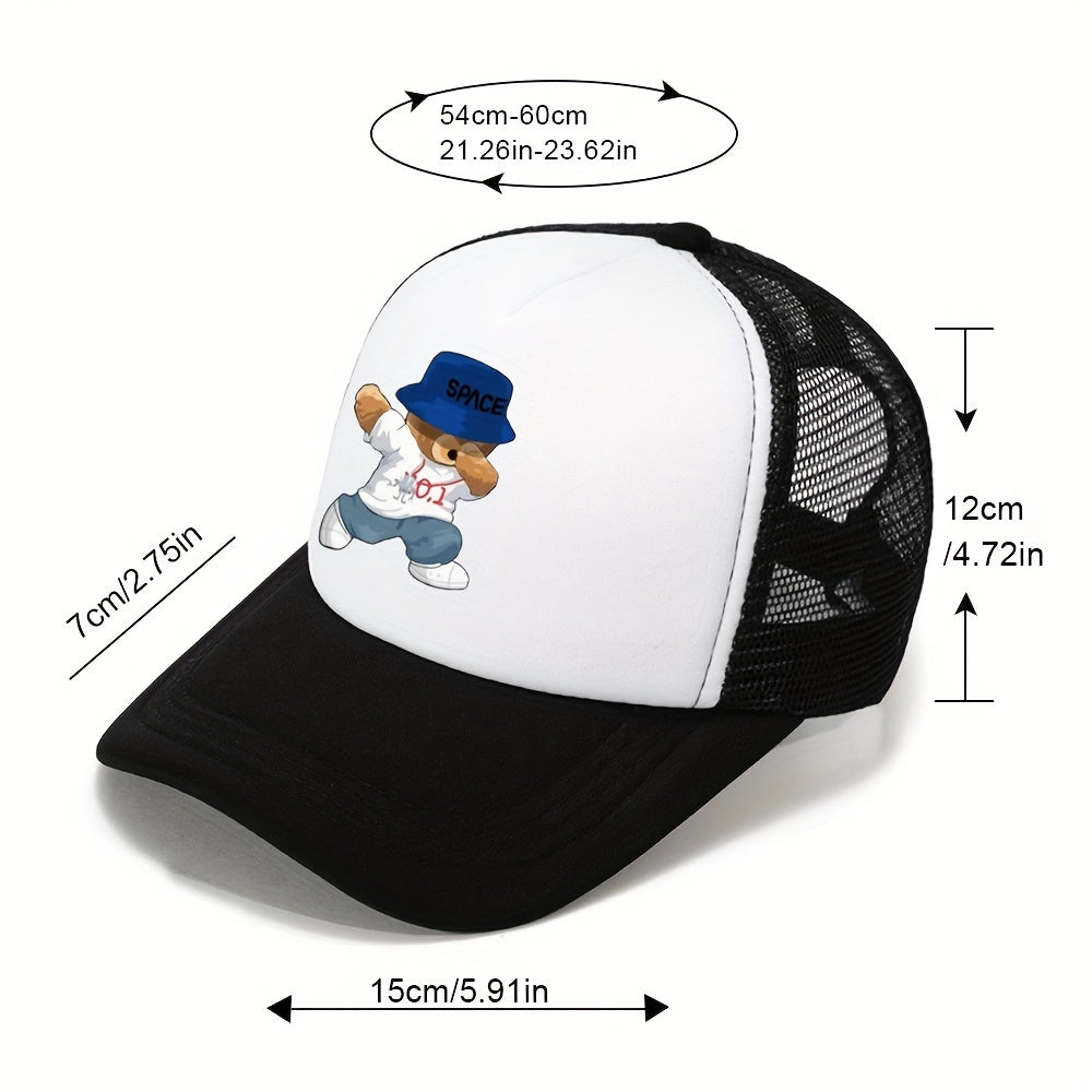 Men's Outdoor Sunshade Baseball Cap Mesh Breathable Trucker Hat