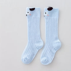 Baby Girls Cotton Mesh Animal Over Knee Socks