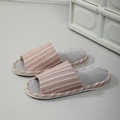 Men's Cozy Open Toe Slippers Anti-Skid Indoor Shoes