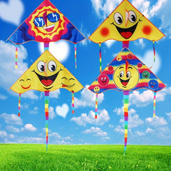Animal Head Kite Cartoon Happy Face Kite Outdoor Activities