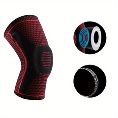 1pc Sports Cycling Silicone Knee Leg Sleeve Protective Gear