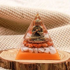 Natural Crystal Pyramid Healing Energy Reiki Chakra Meditation