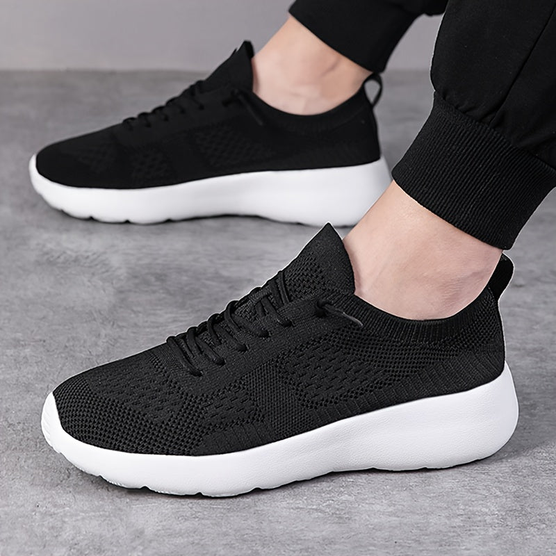 Men's Breathable Running Shoes Non Slip Lace Up Sneakers