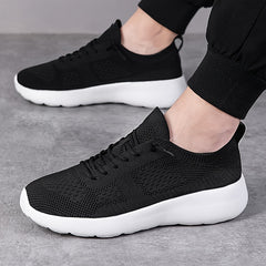 Men's Breathable Running Shoes Non Slip Lace Up Sneakers