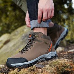 Men's High Top Hiking Boots Non Slip Lace Up Durable Shoes