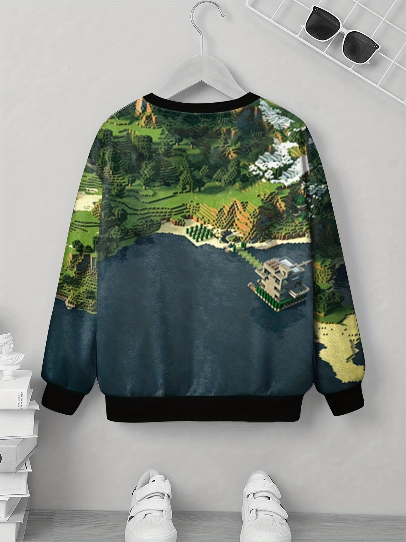 Kids Hot Game Map 3D Print Sweatshirt