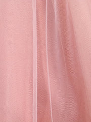 Girls' Lace Embroidered Princess Dress with Tulle