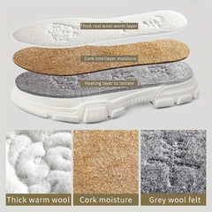 Thicken Warm Wool Insoles for Men & Women Snow Boots Foot Care Winter