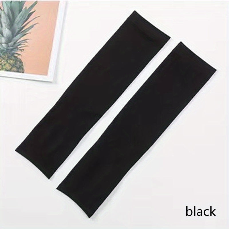Ice Feeling Sunscreen Sleeve Solid Long Arm UV Protection Sleeve