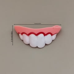 3pc Colorful Prank Dentures Halloween Gags