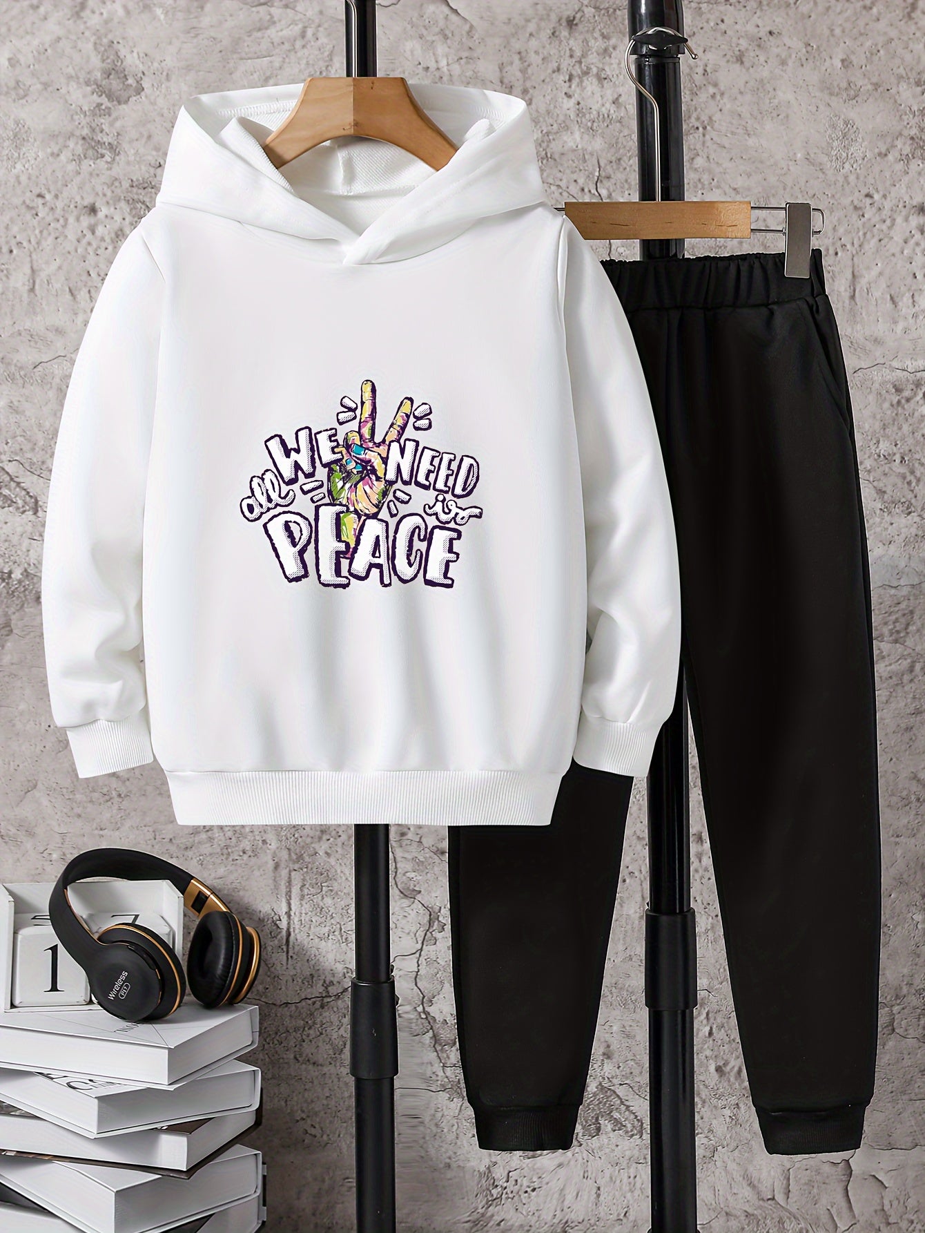 Boys Casual Hoodie & Sweatpants Set