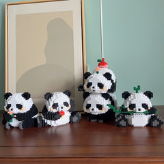 1552pcs Panda Building Blocks Set Colorful 3D Jigsaw Puzzle for Home and Office
