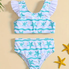 Starfish & Watermelon Bikini Set for Girls