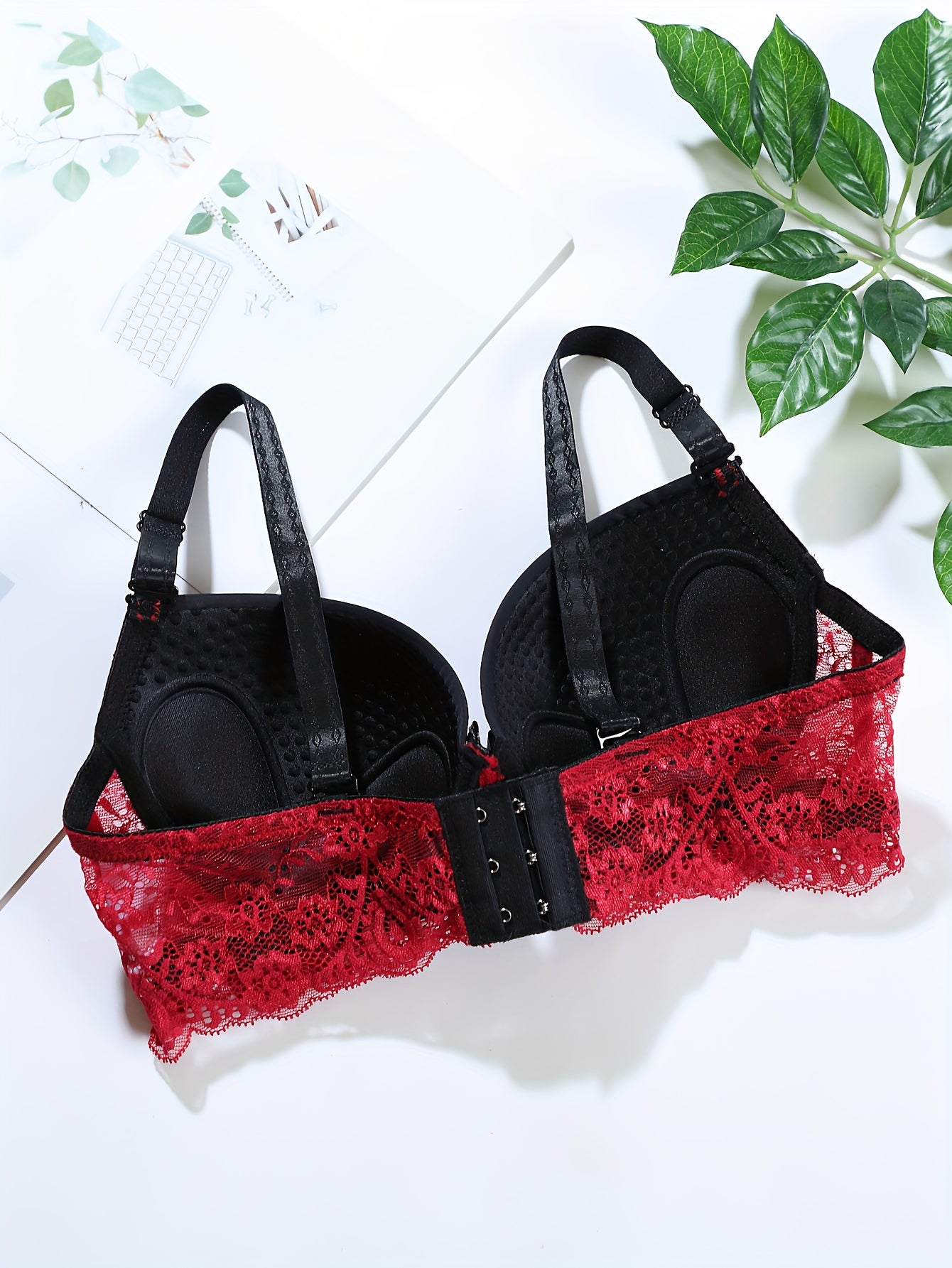 Lace Push Up Bra Breathable Bow Tie Lingerie
