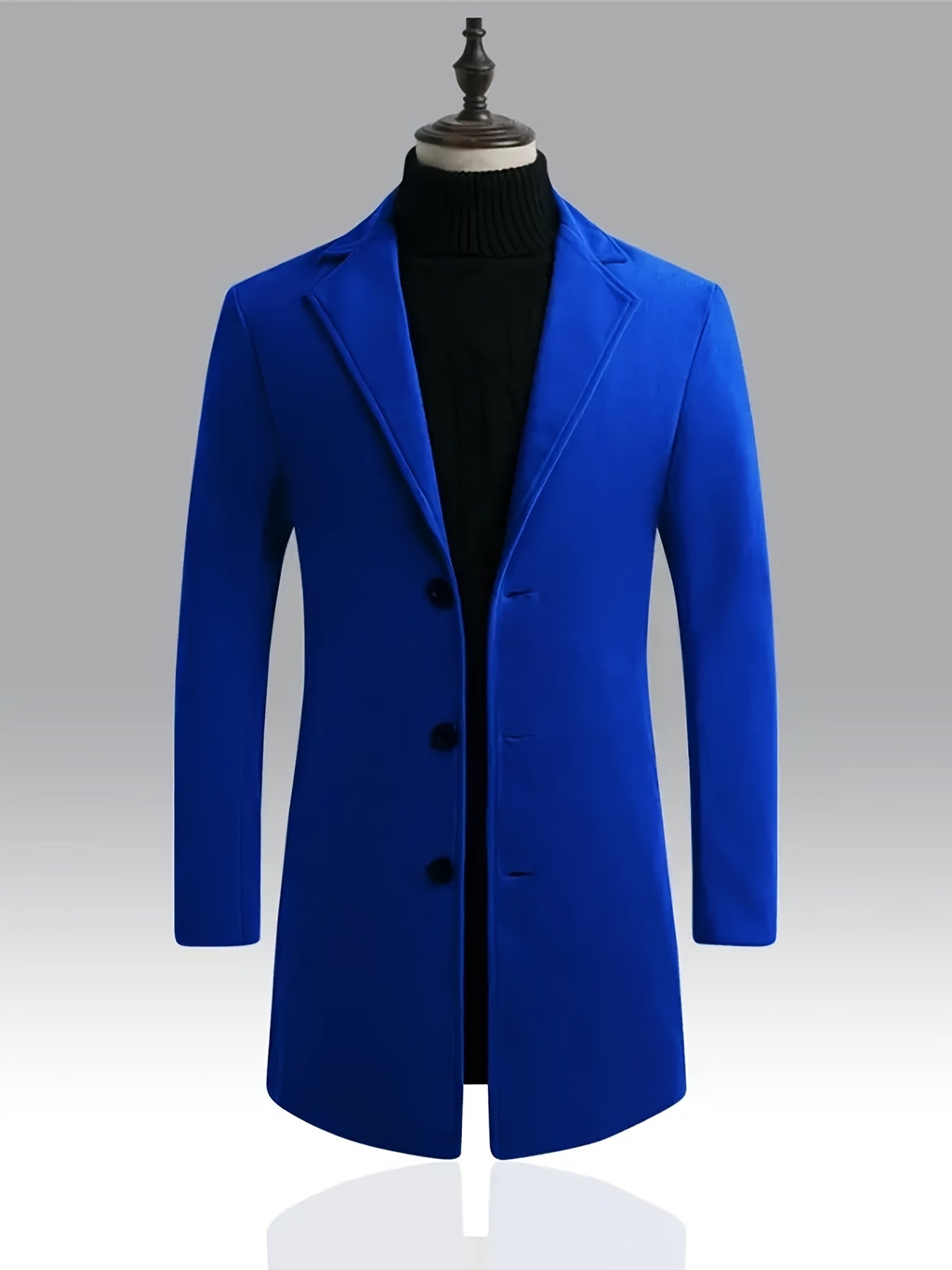 Men's Classic Trench Coat for Fall Winter Business