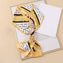 Long Hair Ribbon Skinny Scarf Headband Handbag Handle Charm