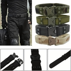 Combat Outdoor Belt with Quick Release Buckle Camouflage