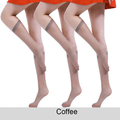 3 Pairs Ultra thin Sheer Socks Lightweight Anti-snag Stockings Women's Hosiery