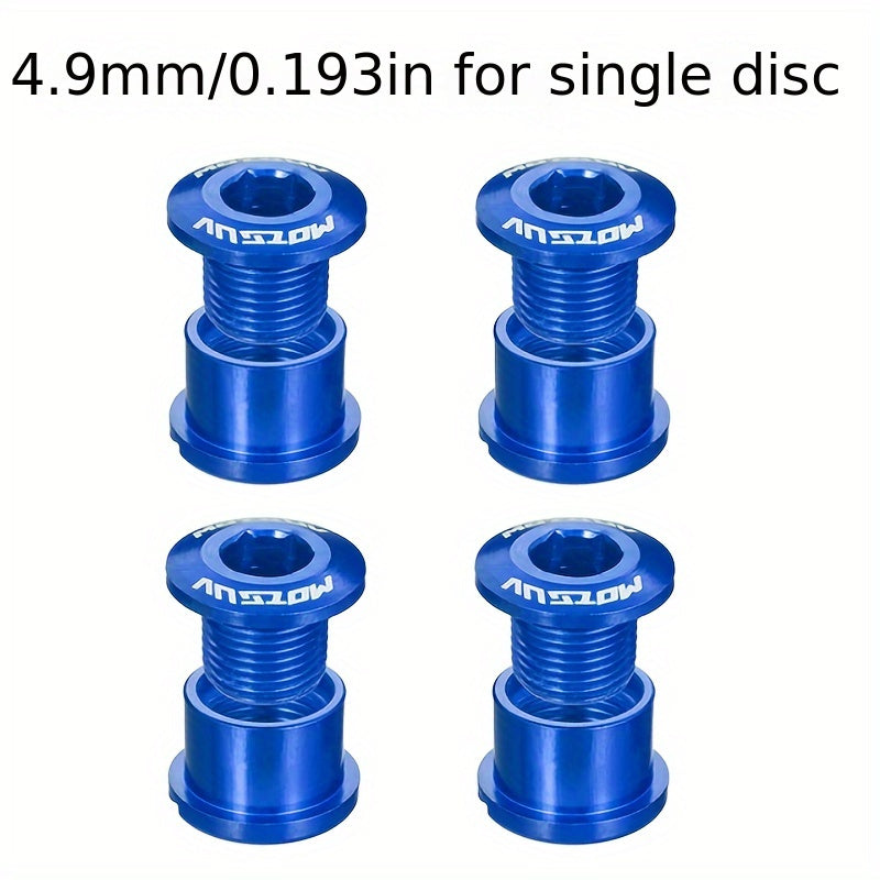 4pcs Bike Chainring Bolts Aluminum Alloy Replacement Parts