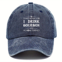 Funny Print Baseball Cap Distressed Vintage Style