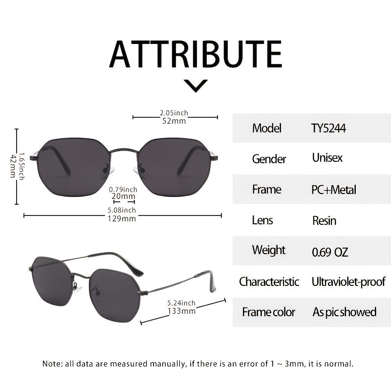 Multicolor Metal Men Glasses Anti UV Inkjet With Zipper Box